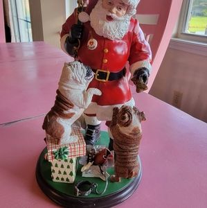Danbury Mint Retired Santa's English Bulldogs